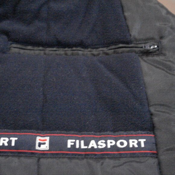 Vintage Men's Fila Sport Winter Jacket with Hoodie. - Picture 9 of 13